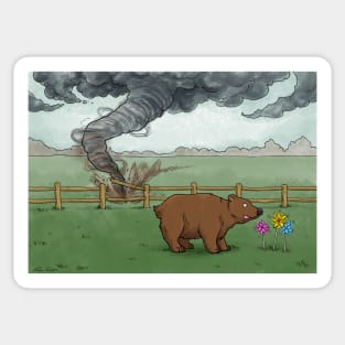 Dumb Bear - Tornado Sticker